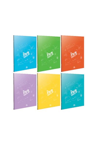 Gıpta Back A4 100 Sheets Wire Stitched Plastic Cover Notebook 3 Pieces Lined-3 Pieces Checked