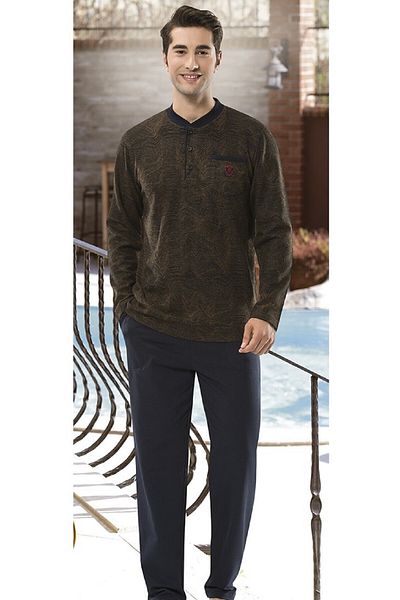 Dika Men's Mustard Pajama Set