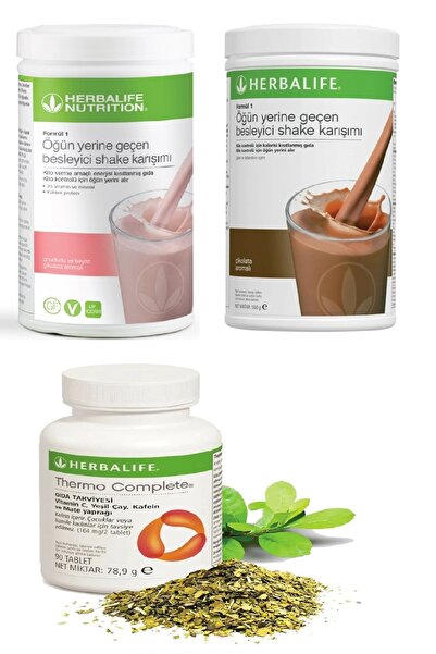 Herbalife Ahududu Beyaz Çikolata Shake , Çikolata Shake ve Thermo Complete