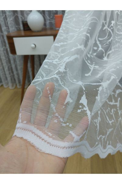 Esse Home Sports Pattern French Lace Tulle Curtain, 550X260, Tight Pleat, 1/3