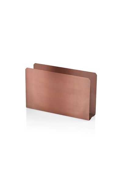The Mia Brown Copper Plated Napkin Holder 13 X 8 cm