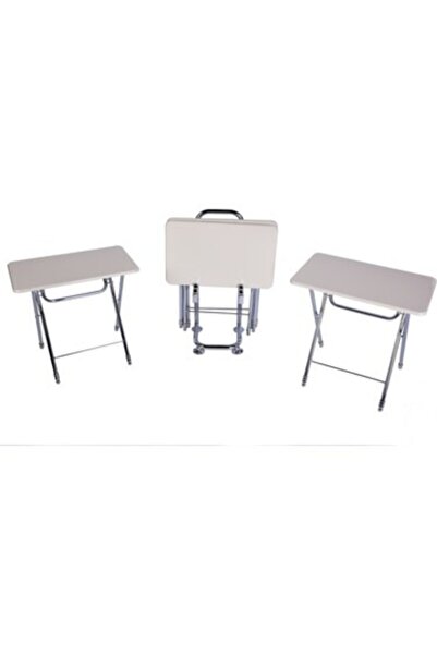 ENZELO Beyaz Çanta Sehpa