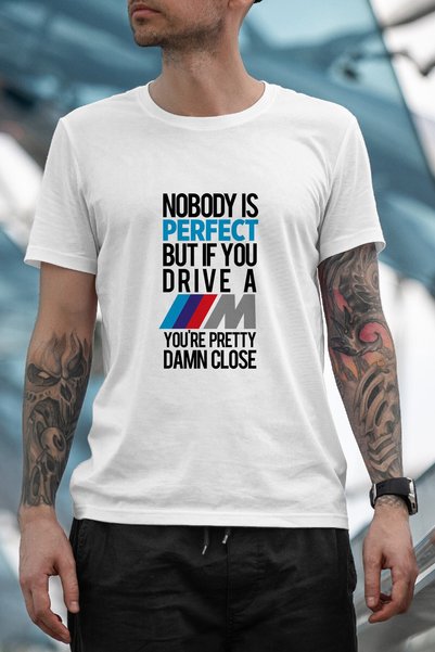 Bilmemen Ayıp Men's White Printed T-Shirt
