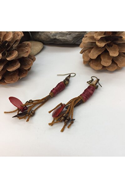 Porsuk Alternatif El Yapımı Etnik Otantik Bohem Küpe