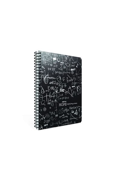 Gıpta Hope Spiral Cardboard Cover 100 Sheets Checked Notebook