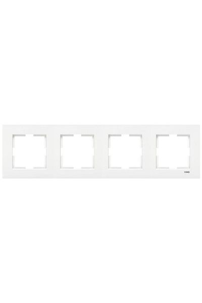 VİKO Karre White Quad Horizontal Frame