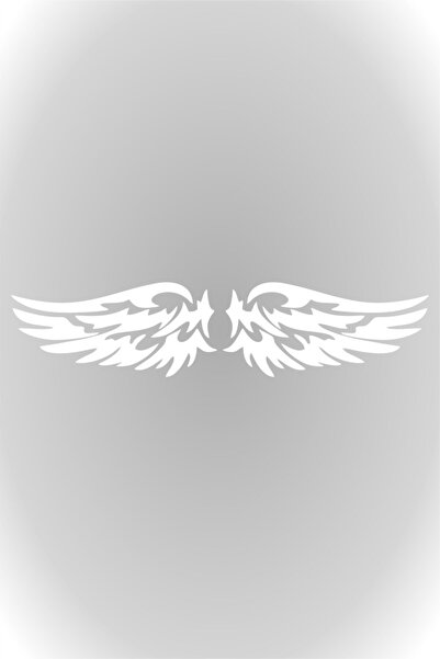 Quart Aksesuar 2 Adet Kanat Sticker, Oto Sticker Araba Sticker 15 Cm Beyaz