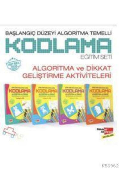 Dikkat Atölyesi Yayınları Beginner Algorithm Based Coding Training Set (4 Books)