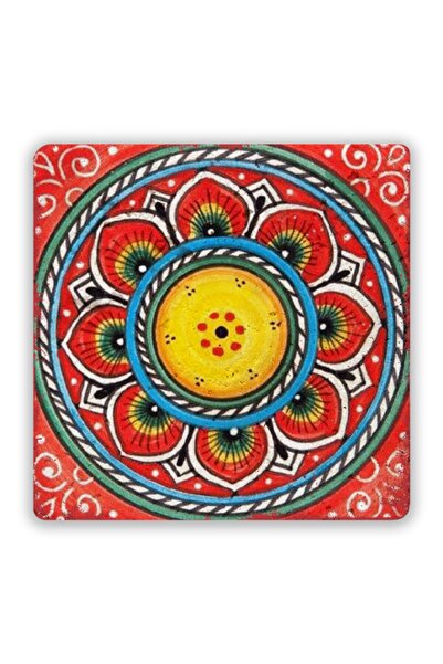 Oscar Stone Decor Natural Stone Printed Coaster Tile Pattern 10 Cm X 10 Cm - ...