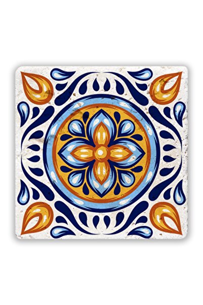 Oscar Stone Decor Σουβέρ με σχέδιο από φυσική πέτρα Majolica 10 εκ. X 10 εκ. ...