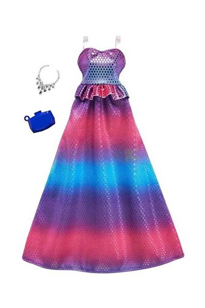 Barbie Son Moda Kıyafetleri FND47 - Mor Abiye
