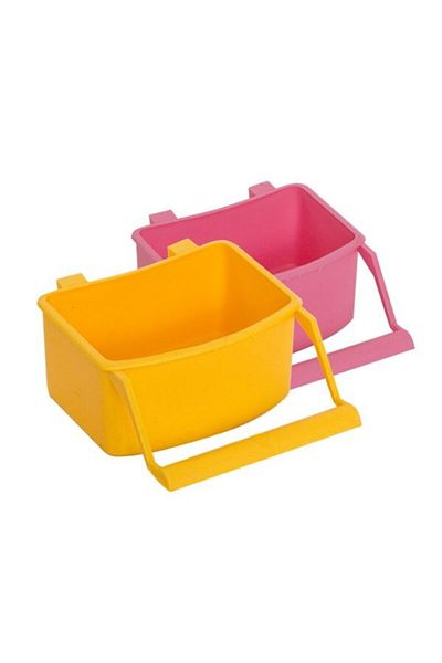 ALBATROS Large Food Bowl with 10 Perches, Mixed Colors
