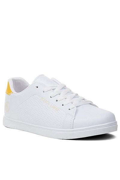 Giyyin Tenis de damă alb galben