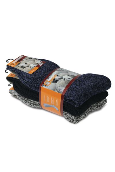 Go With Norveç Tipi Havlulu Yünlü Kışlık Soft Çorap 3 Çift