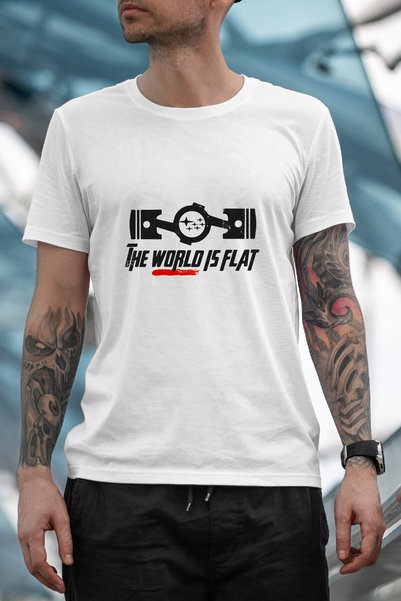 Bilmemen Ayıp Men's White Printed T-Shirt