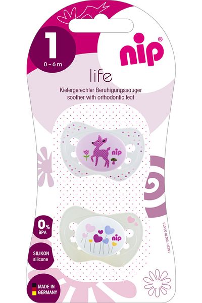 Nip White Silicone Pacifier