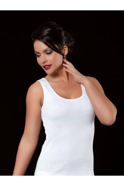 İki Yıldız Combed Cotton Rib Thick Strap Athlete