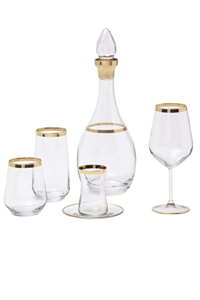 Pierre Cardin 6 Kişilik Su Takımı Altın Cam Su Takımı 71120824