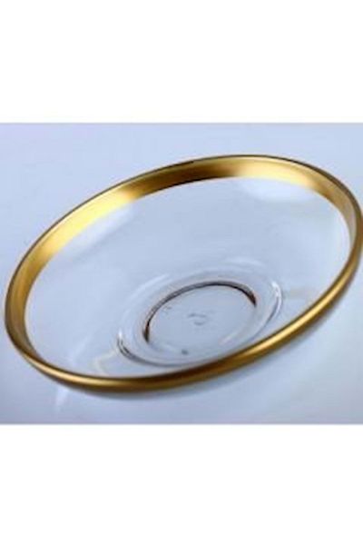 Paşabahçe 54201 طبق شاي مذهب (قطعة 6)
