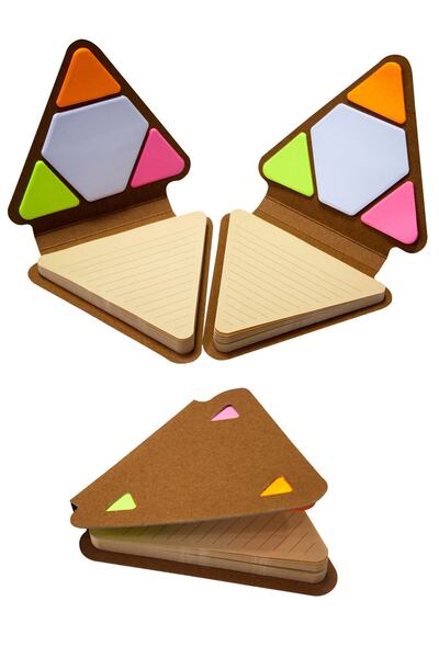 Paste Notes Triangle Note Set with Reversible Cover