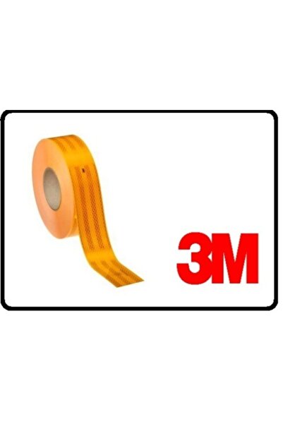 3M Reflektif Fosfor Şerit 5,5 Cm-50 Metre Sarı E1 Belgeli