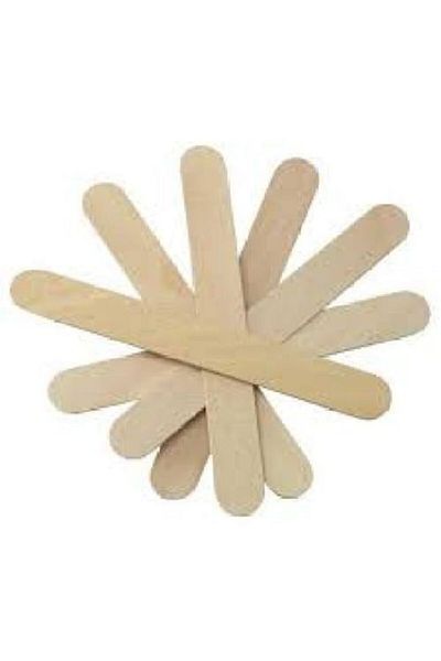 Brons Natural Wide Wooden Tongue Ice Cream Abeslang Sticks 50 Pieces Br-901