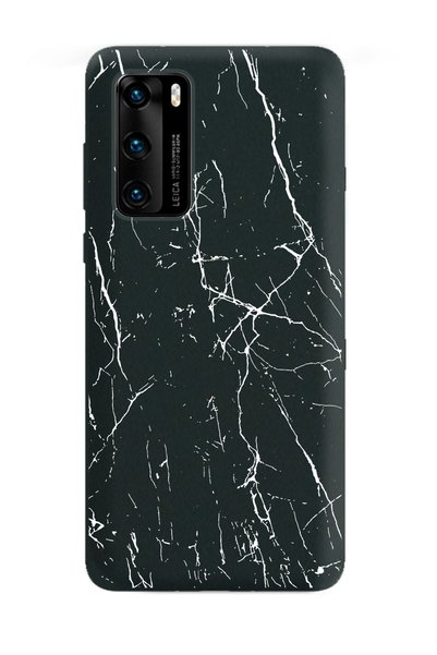 Spoyi Decupe Marble Design Rubber Phone Case Huawei P40 Pro