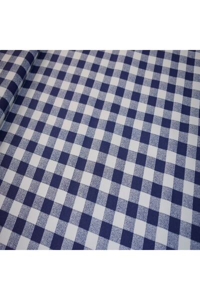 daisy star 180 Cm Eninde Kareli Desen Duck Keten Kumaş