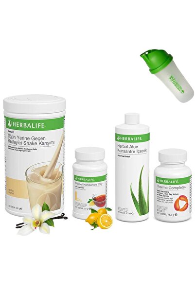 Herbalife Formül 1 Vanilya Aromalı Shake Çay Limon Aloe Vera Thermo Complate ...