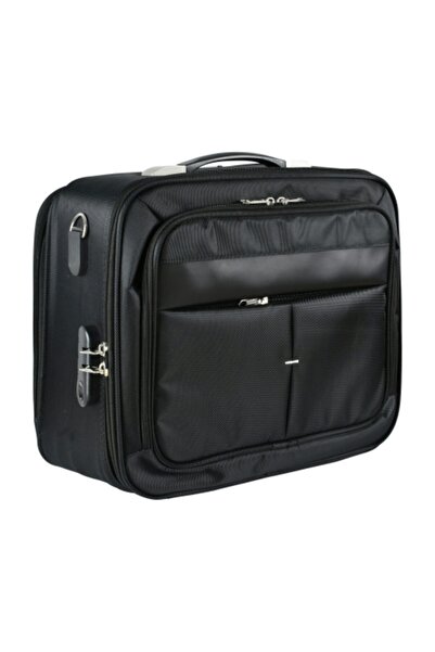 L'Italiano Siyah Kasalı Evrak Çantası