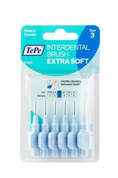 TePe Extra Blue Blister Set of 6