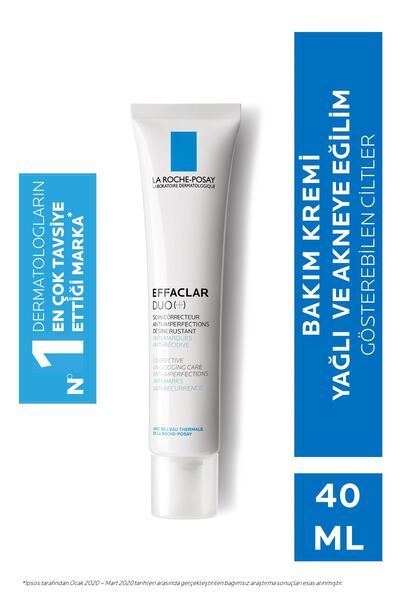 La Roche Posay Effaclar Duo(+) Bakım Kremi Kusur Karşıtı Akneye Eğilim Gösteren Ciltler 40 Ml 3337875598071