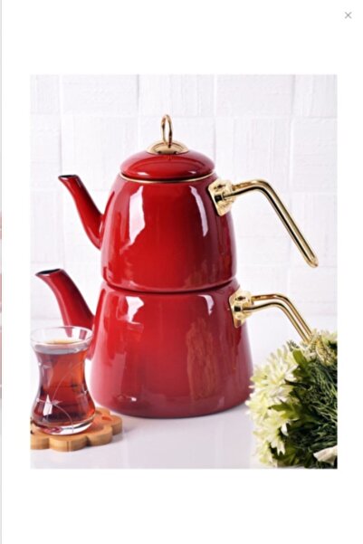 Akın Emaye Çaydanlık Takımı