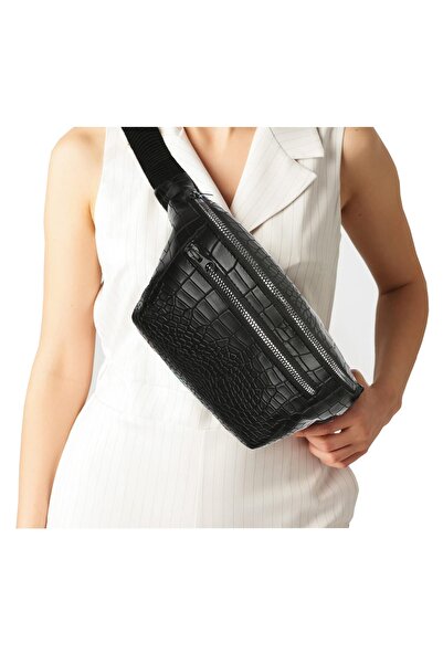 Çapraz Omuz Askılı ve Bel Çantası Siyah