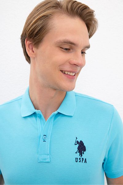 U.S. Polo Assn. Μπλε ανδρικό μπλουζάκι