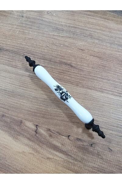 ORO Mat Siyah Porselen Gövde Mobilya Kulbu 128 mm  10 Adet