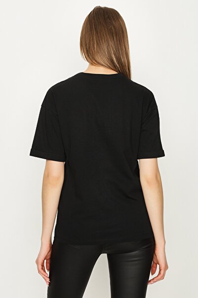 Select Moda Γυναικείο μπλουζάκι με μαύρο στάμπα