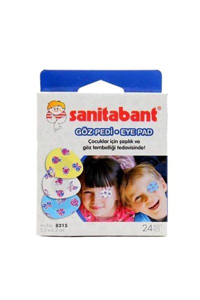Sanitabant وسادة العين، وسادة العين، شريط تغطية العين، 24 قطعة، صندوق واحد