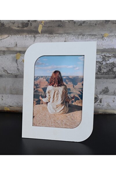 Arselez Beyaz Ahşap Çerçeve 15x21