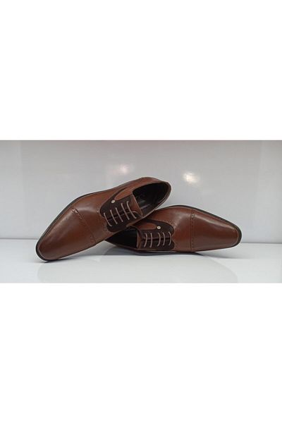 Pierre Cardin Men's Brown Genuine Leather Classic Shoes