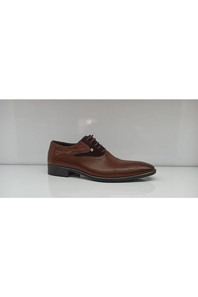 Pierre Cardin Men's Brown Genuine Leather Classic Shoes