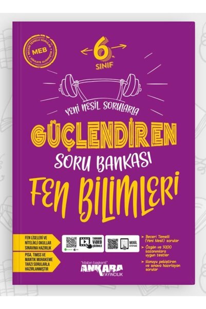Ankara Yayıncılık Ankara Yayıncılık 6. Sınıf Güçlendiren Fen Bilimleri Soru B...