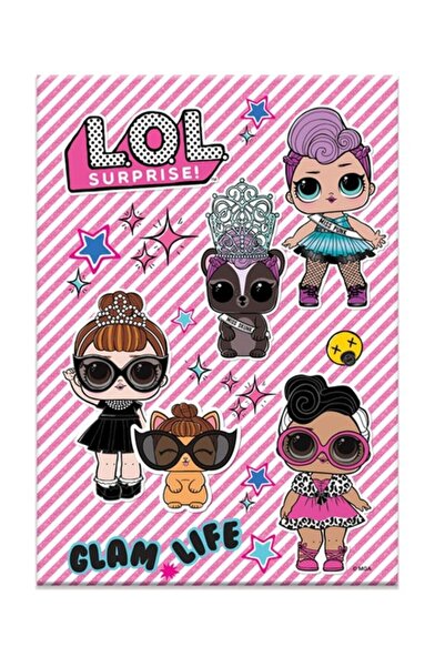 LOL Cam Kırıklı A4 40 Yaprak Çizgili Hologram Kaplamalı Defter 322511-93