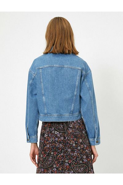 Koton Button Detailed Jean Jacket