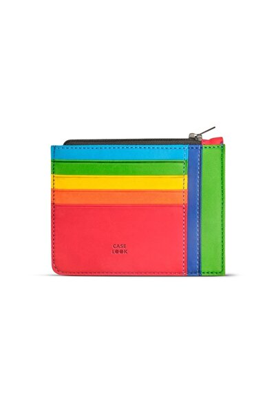 Case Look Kadın Kırmızı Fermuarlı Kartlık Pia 03