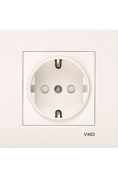 VİKO Viko Viko Karre/Meridian Cream Grounded Socket Mechanism Excluding Frame