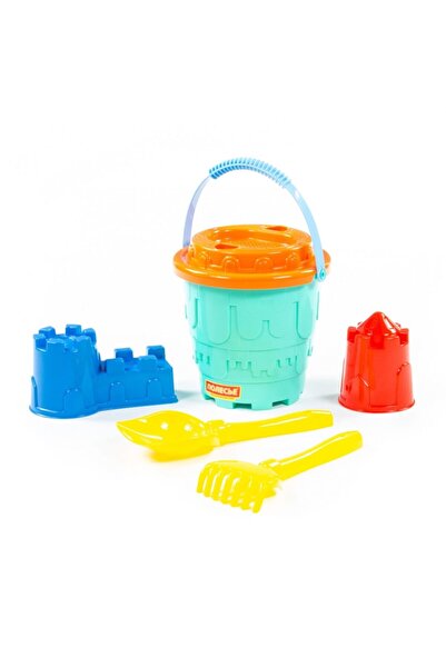 Polesie Oyuncak 51790 Kum Kova Seti Şato Kürekli Eğitici Mavi 5 Parça