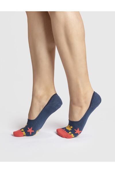 One Two Sock Beach Side - M (36-41) Beden - Rahat Günlük Babet Çorap - Penye