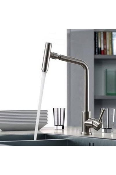 Aquamix COPY - Kitchen Sink Faucet with Inox Movable Head