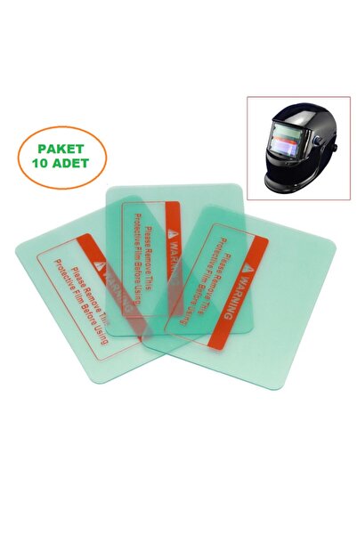 Genel Markalar Otomatik Kararan Kaynak Maske Camı Dış Koruyucu 104x115 mm 10 ...